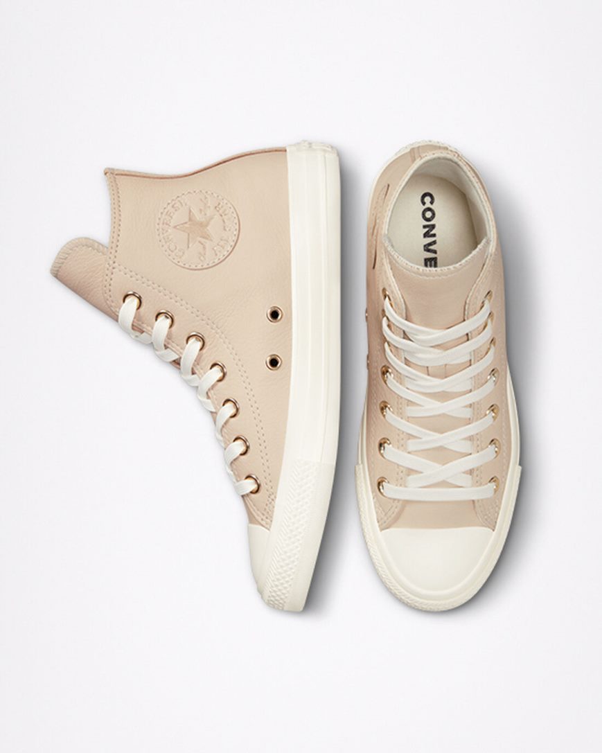 Tenisi Inalti Dama Converse Chuck Taylor All Star Earthy Neutrals Cais Aurii Deschis | RO ROQYU378